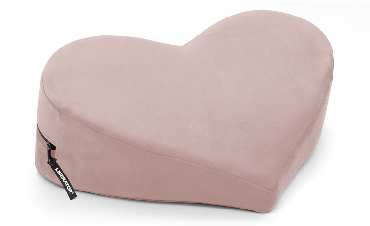 Liberator Heart Wedge Rose Microvelvet Positioning Pillow 18 x 14 x 7 - L8544