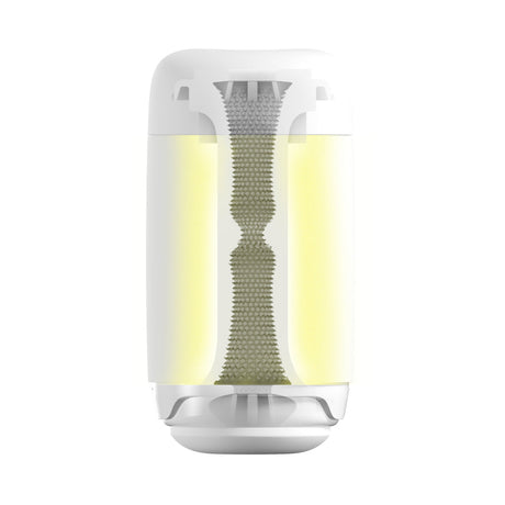Tenga Puffy Sugar White Reusable Soft Sleeve — Approx. 5.9 in Insertion - TN749