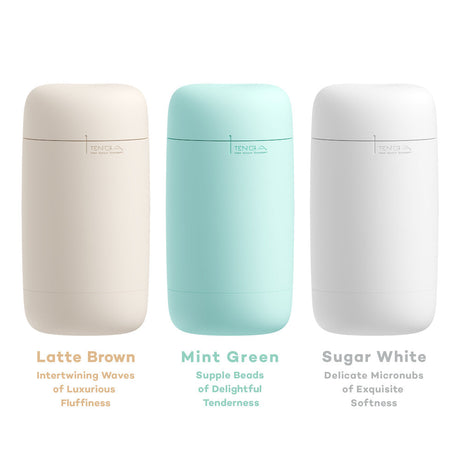 Tenga Puffy Sugar White Reusable Soft Sleeve — Approx. 5.9 in Insertion - TN749