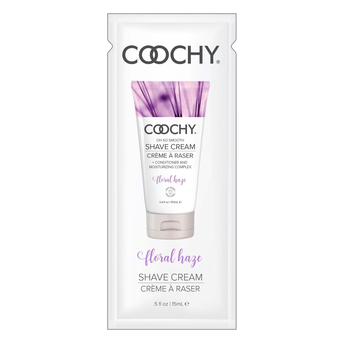 Coochy Shave Cream - Floral Haze - 15 ml Foils 24 Count Display by Classic Brands