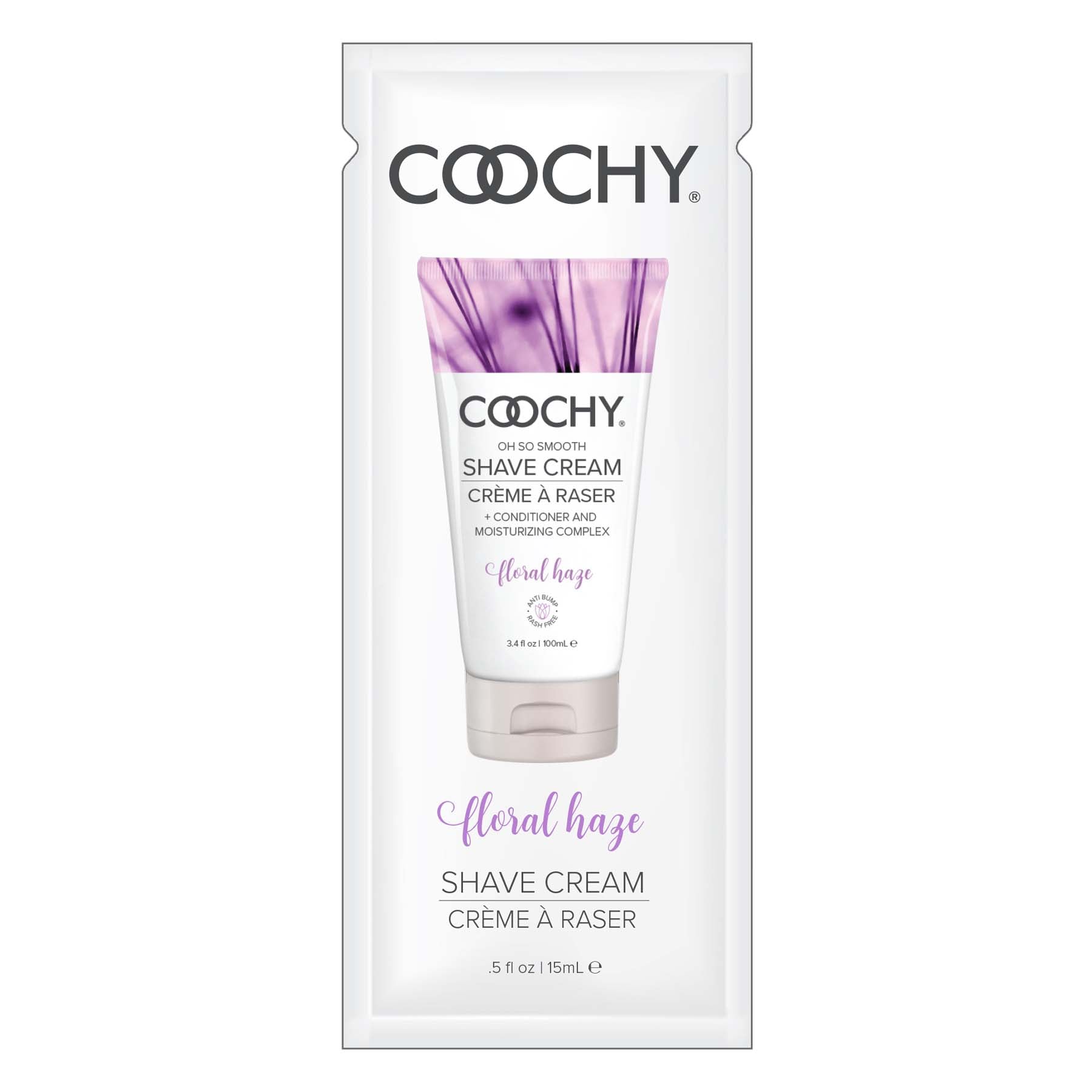 Coochy Shave Cream - Floral Haze - 15 ml Foils 24 Count Display by Classic Brands