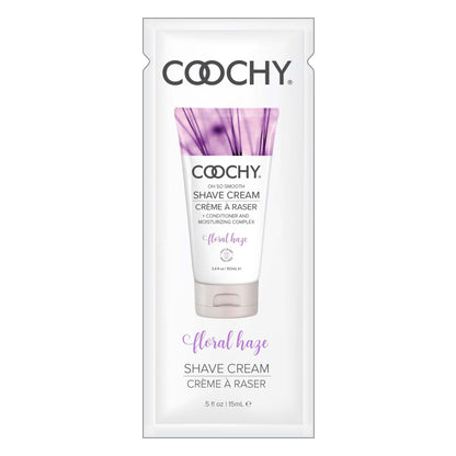 Coochy Shave Cream - Floral Haze - 15 ml Foils 24 Count Display by Classic Brands