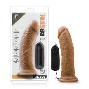 Blush Dr. Joe 8-Inch Vibrating Realistic Dildo with Suction Cup, Mocha - BL-13827