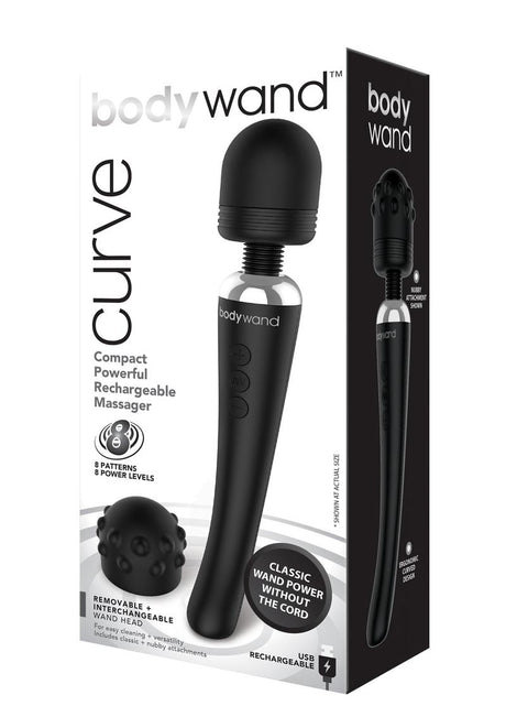 XGEN Bodywand Curve Rechargeable Wand — Black - X-BW151