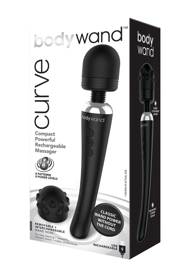 XGEN Bodywand Curve Rechargeable Wand — Black - X-BW151