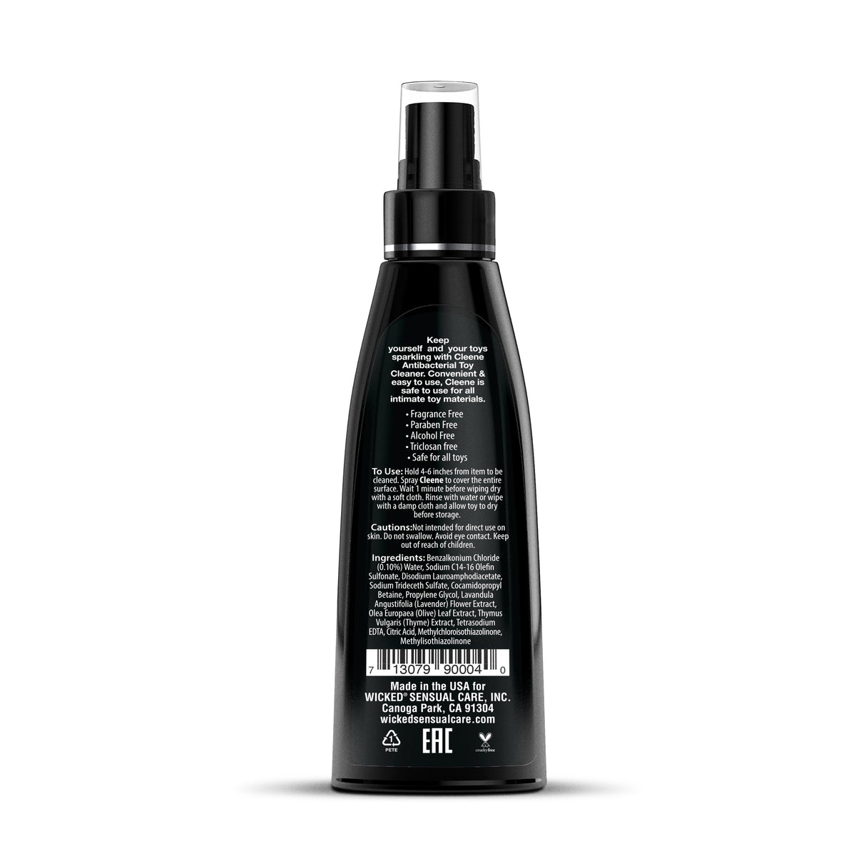 Wicked Cleene Antibacterial Toy Cleaner — Fragrance-Free, 4oz - WS-90004