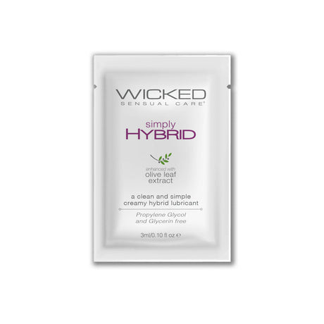 Wicked Simply Hybrid Sachet — Hybrid Water & Silicone Lubricant - WK621