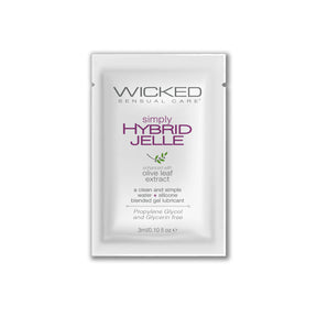 Wicked Simply Hybrid Jelle Sachet, Extra-Thick Hybrid Lubricant - WK631