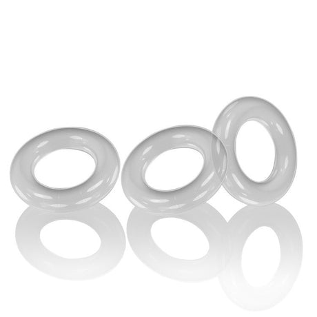 Oxballs Willy Rings 3-Pack Clear Flextpr Cockrings - OX-3047-CLR