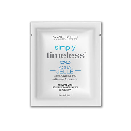 Wicked Simply Timeless Aqua Jelle Lubricant Sachet, 6 ml - WK840