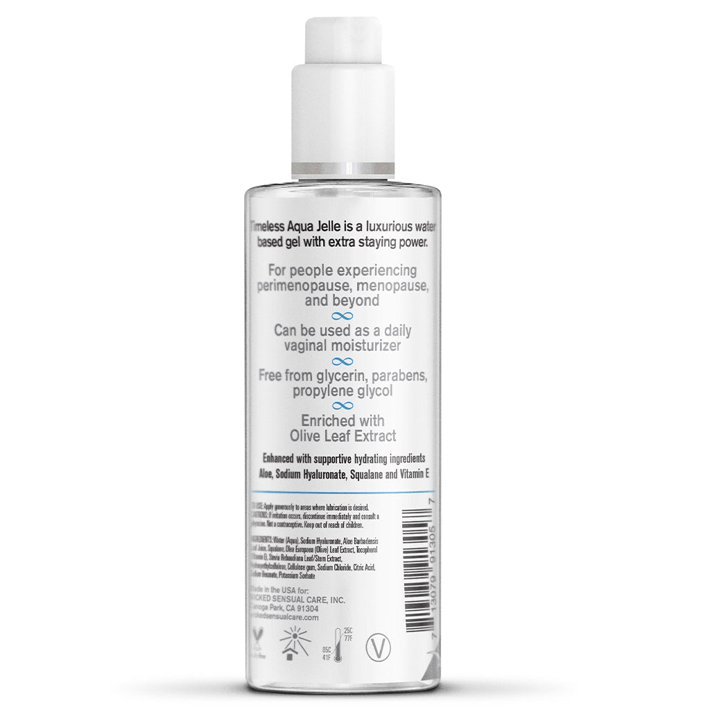 Wicked Simply Timeless Aqua Jelle Water-Based Lubricant — 4 oz - WS-91305