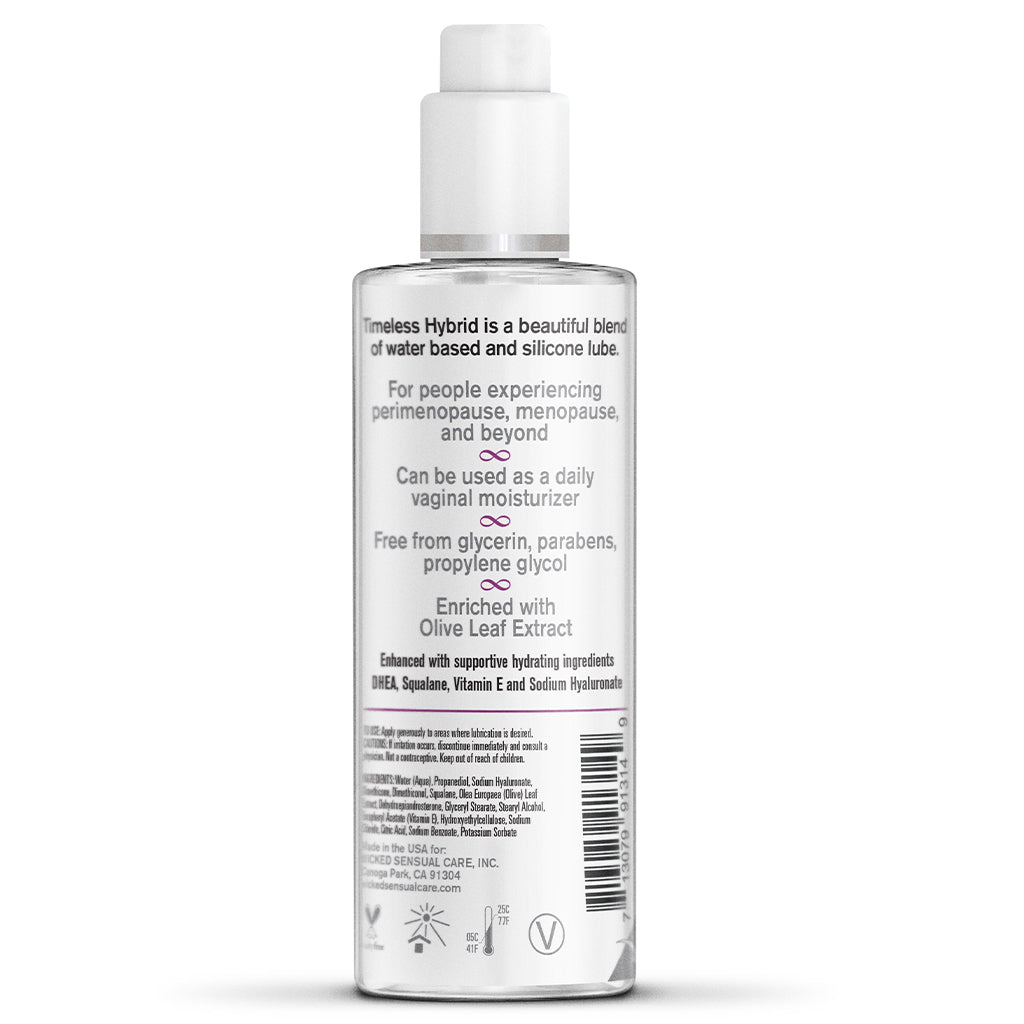 Wicked Simply Timeless Hybrid Personal Lubricant — 4 oz - WS-91314
