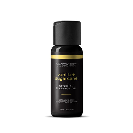 Wicked Vanilla & Sugarcane Massage Oil 4oz - WS-90994
