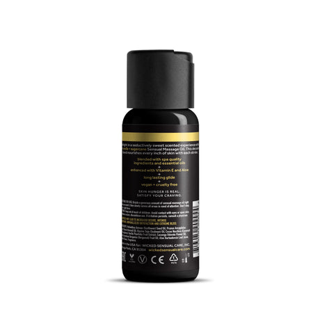 Wicked Vanilla & Sugarcane Massage Oil 4oz - WS-90994