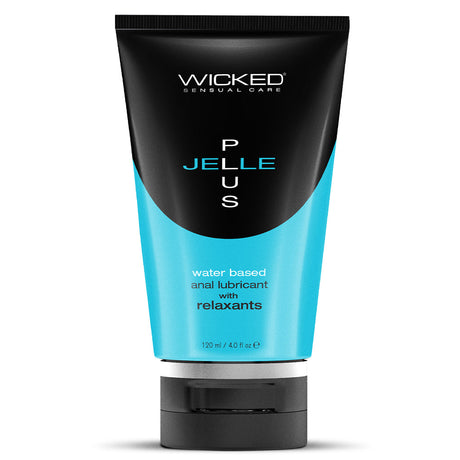 Wicked Jelle Plus Anal Lubricant — Thick Water-Based Gel, 4 oz - WS-90124