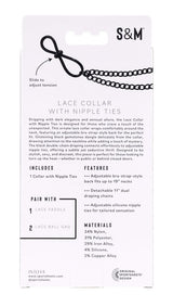 Lace Collar With Nipple Ties
