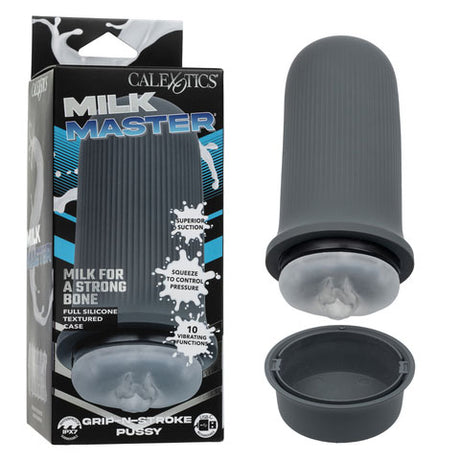 Milk Master Grip-N-Stroke Pussy - Grey