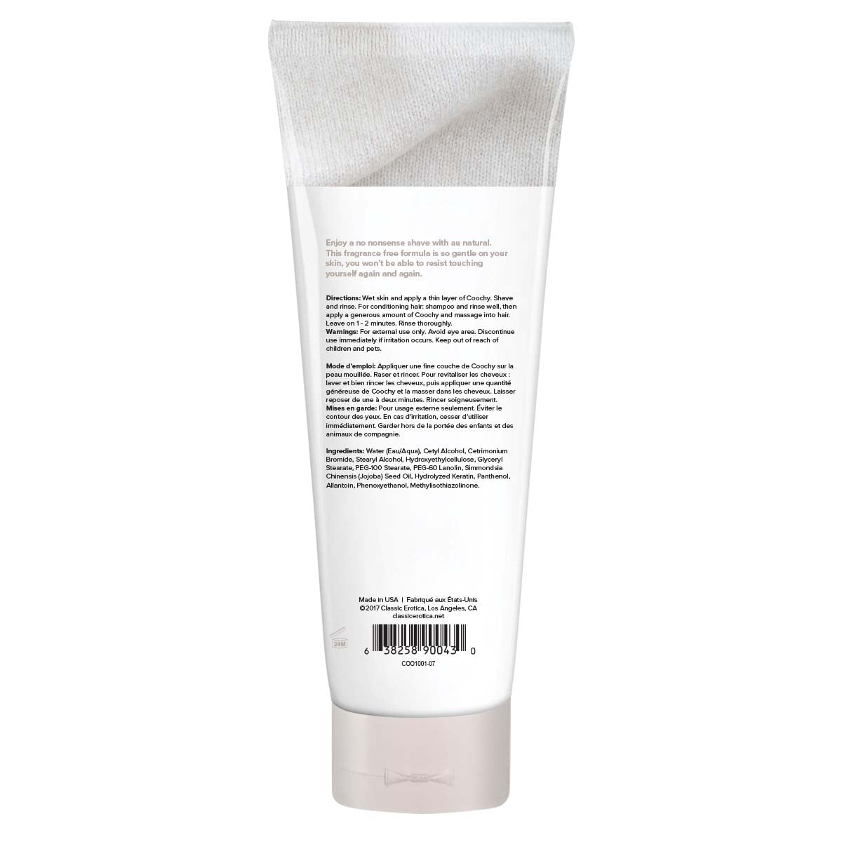 Coochy Shave Cream - Au Natural - 7.2 Oz by Classic Brands