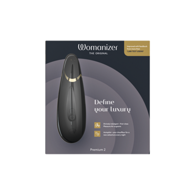 Womanizer Premium 2 Pleasure Air Clitoral Stimulator — Black - WZ5525
