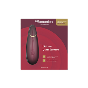 Womanizer Premium 2 Clitoral Stimulator — Bordeaux - WZ5532