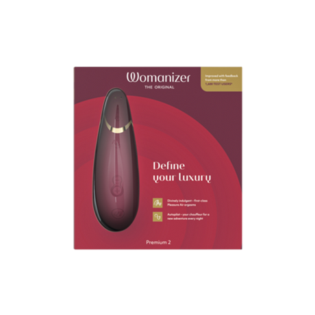 Womanizer Premium 2 Clitoral Stimulator — Bordeaux - WZ5532
