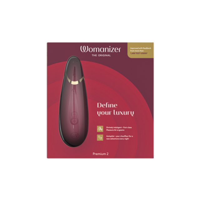Womanizer Premium 2 Clitoral Stimulator — Bordeaux - WZ5532