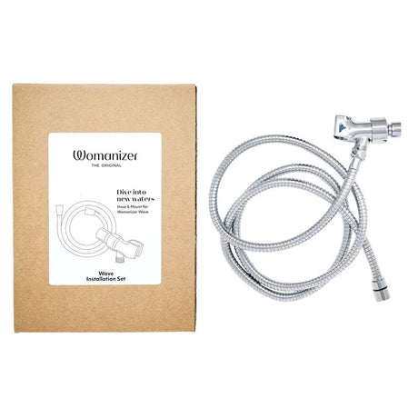 Womanizer Wave Shower Hose & Arm Mount Set — 2m Chrome - WZ3902