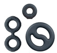 Blush Performance Plus Throttle 3‑Ring Set — Black - BL-92005