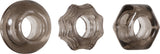 Evolved Novelties Triple Thick Cock Rings — 3-Pack Assorted Shapes - ZE-CR-3237-2