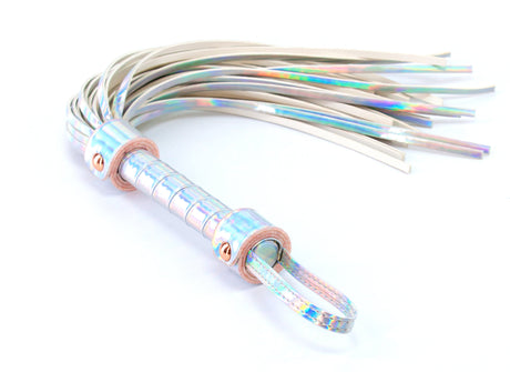 nsnovelties Cosmo Holographic Flogger — Rainbow Vinyl - NSN-1313-05