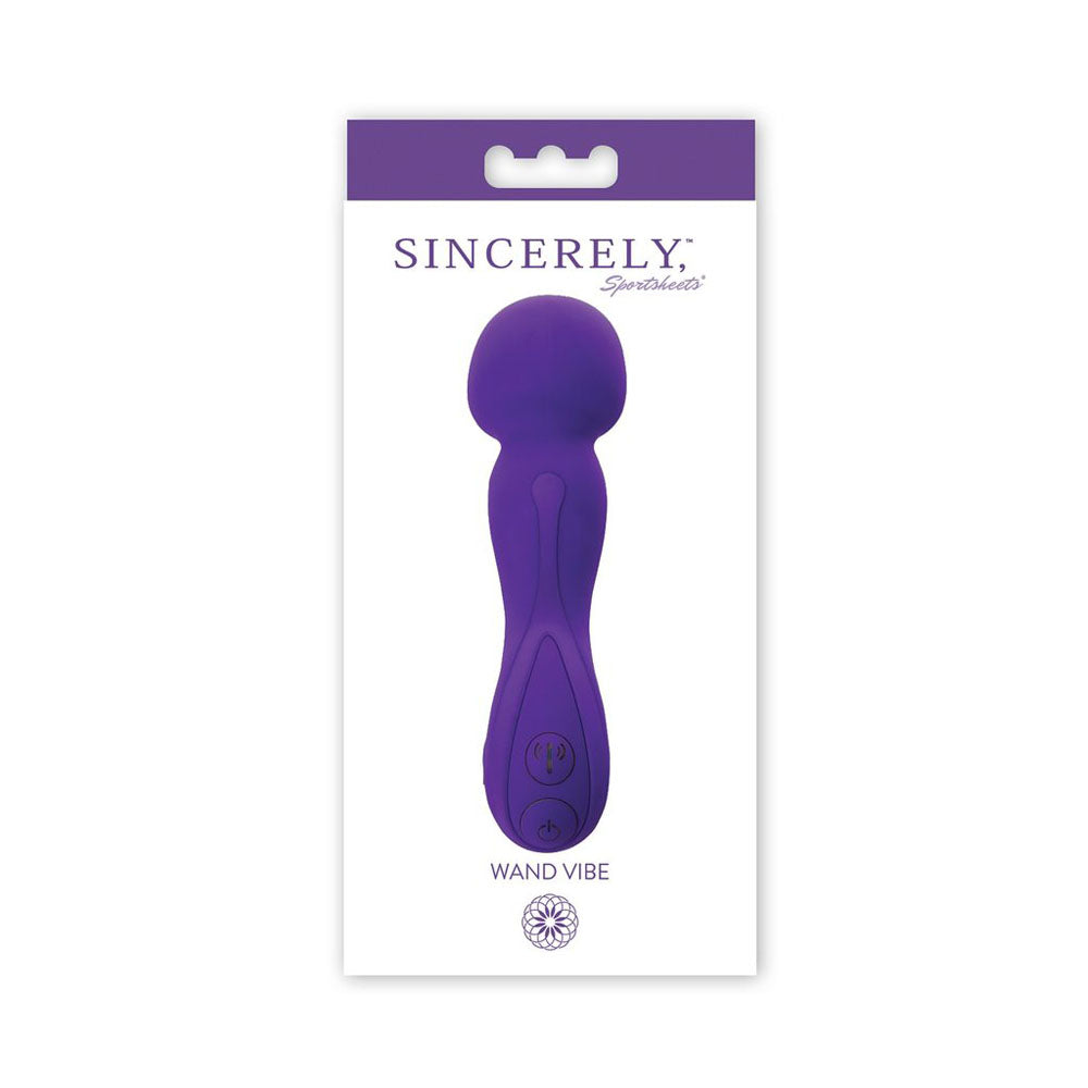 Sportsheets Sincerely Wand G-Spot Vibrator, Purple - SS520-66