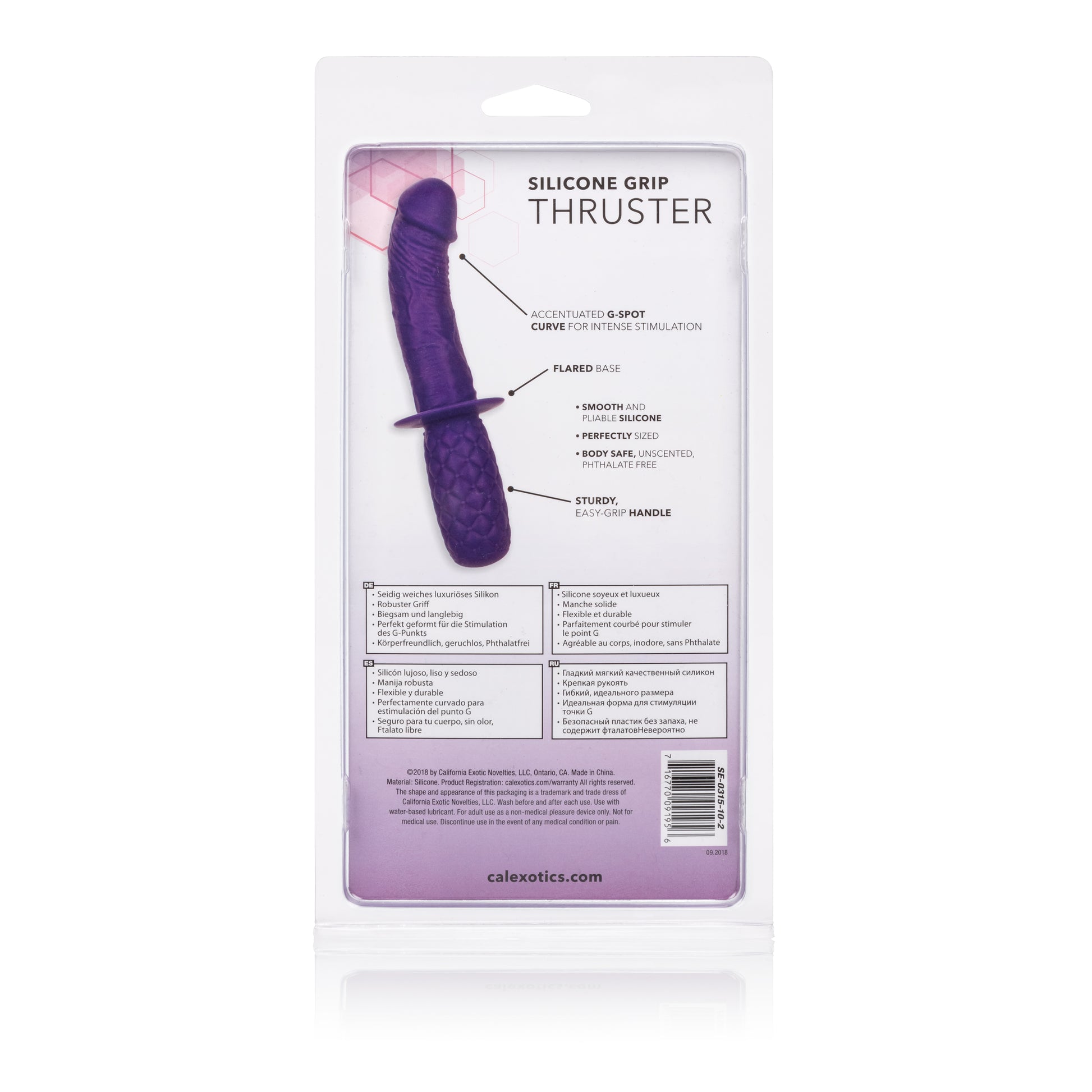 Silicone Grip Thruster - Purple by CalExotics