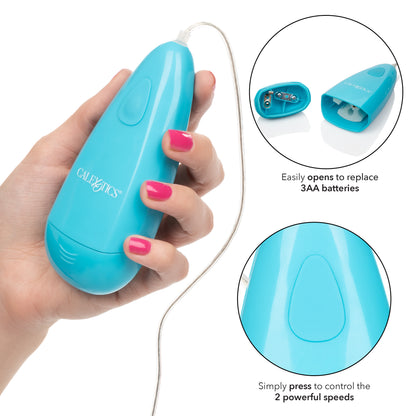 Waterproof Gyrating Bullet - Blue by CalExotics