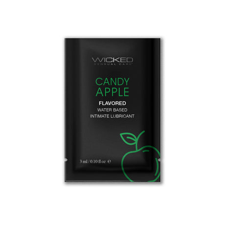 Wicked AQUA Candy Apple Sachet — Water-Based Flavored Lubricant - WK327