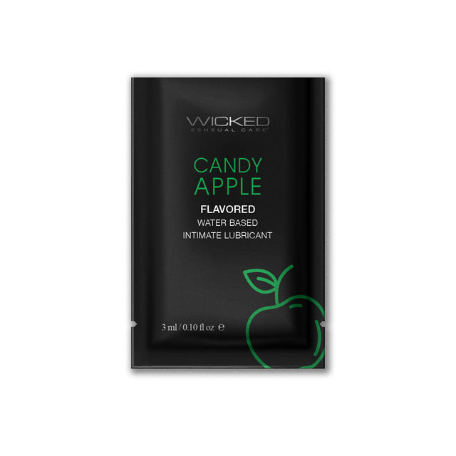 Wicked AQUA Candy Apple Sachet — Water-Based Flavored Lubricant - WK327
