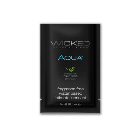 Wicked Aqua Lube Sachet — Silky Personal Lubricant - WK201