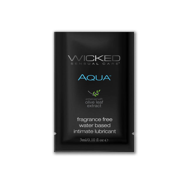 Wicked Aqua Lube Sachet — Silky Personal Lubricant - WK201