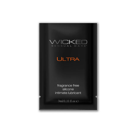 Wicked Ultra Fragrance-Free Silicone Lubricant Sachet - WK101