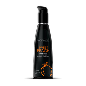 Wicked Aqua Sweet Peach Water-Based Lubricant, 4 oz - WS-90384