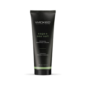 Wicked Sage + Sea Salt Sensual Massage Cream — 4 oz - WS-90924