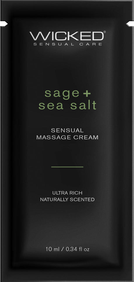 Wicked Sage + Sea Salt Sensual Massage Cream, .34 oz - WK800