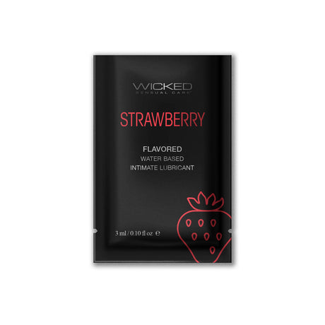 Wicked Aqua Strawberry Water-Based Personal Lubricant - WK333