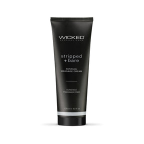 Wicked Stripped + Bare Fragrance-Free Massage Cream, 4 oz - WS-90944