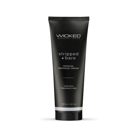 Wicked Stripped + Bare Fragrance-Free Massage Cream, 4 oz - WS-90944