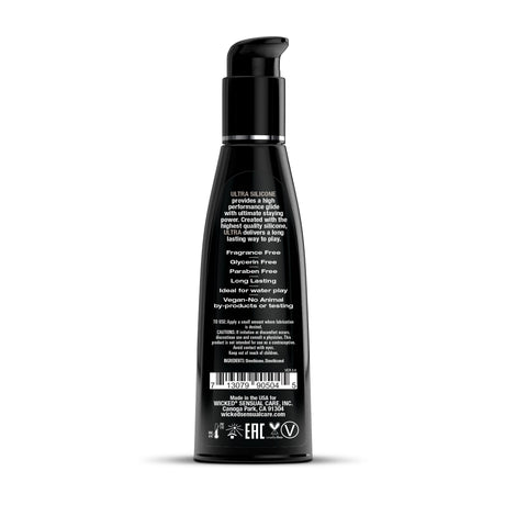 Wicked Ultra Silicone Lubricant — Fragrance-Free 4 oz - WS-90504