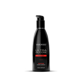 Wicked Ultra Heat Silicone Lubricant - Warming Formula, 2 oz - WS-90702