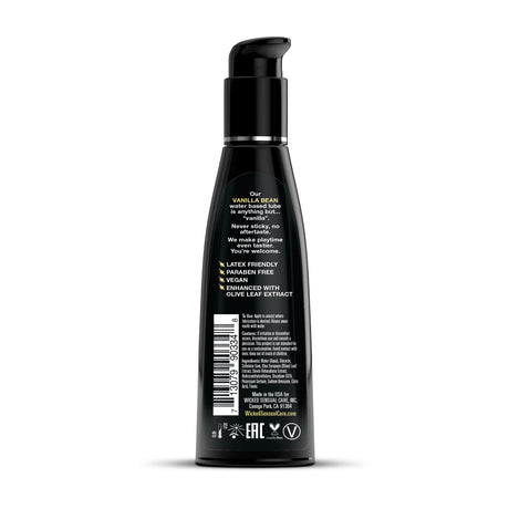 Wicked Aqua Vanilla Bean Water-Based Personal Lubricant, 4 oz - WS-90334