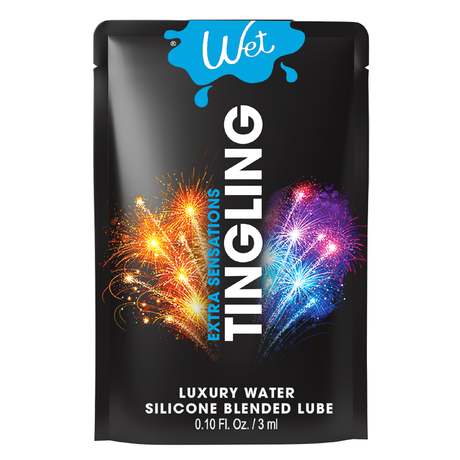 Wet Tingling Lubricant 0.1 fl oz (Hybrid, Peppermint) - WT3015