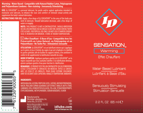 ID Sensations 2.2 Oz. by I.D. Lubricants