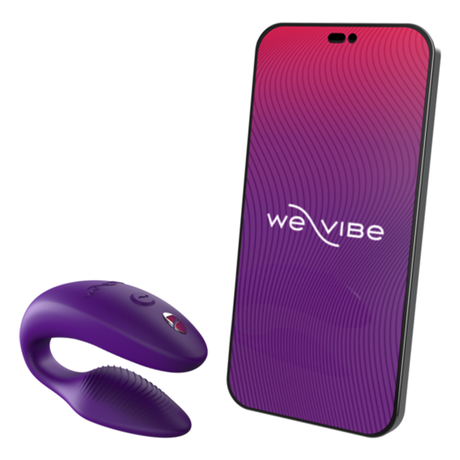 We-Vibe Sync 2 Couples Vibrator, Purple — USB Rechargeable - WE9356